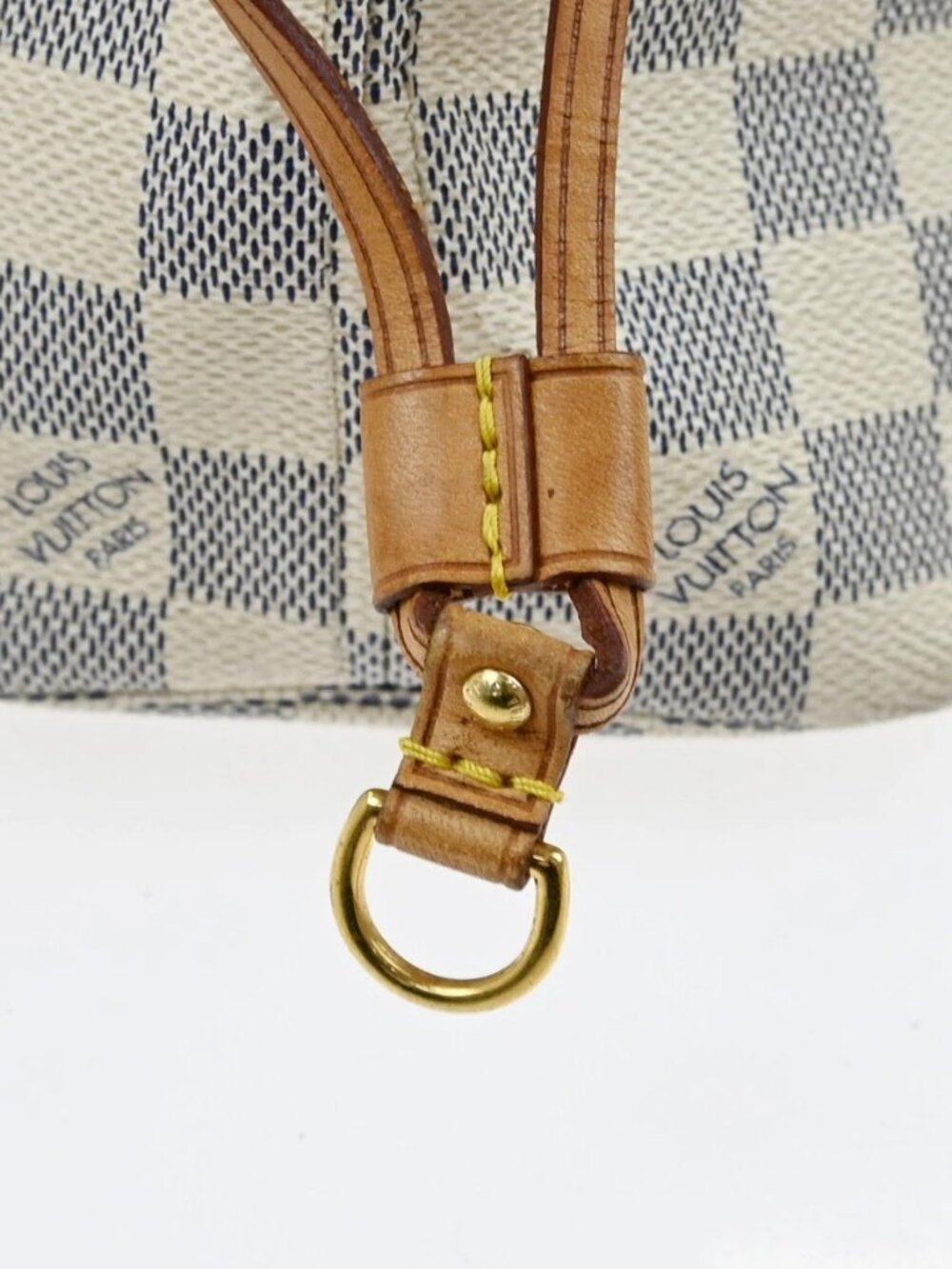 LOUIS VUITTON DAMIER AZUR NEVERFULL PM TOTE BAG N51110 YQ06554 - Picture 9 of 15